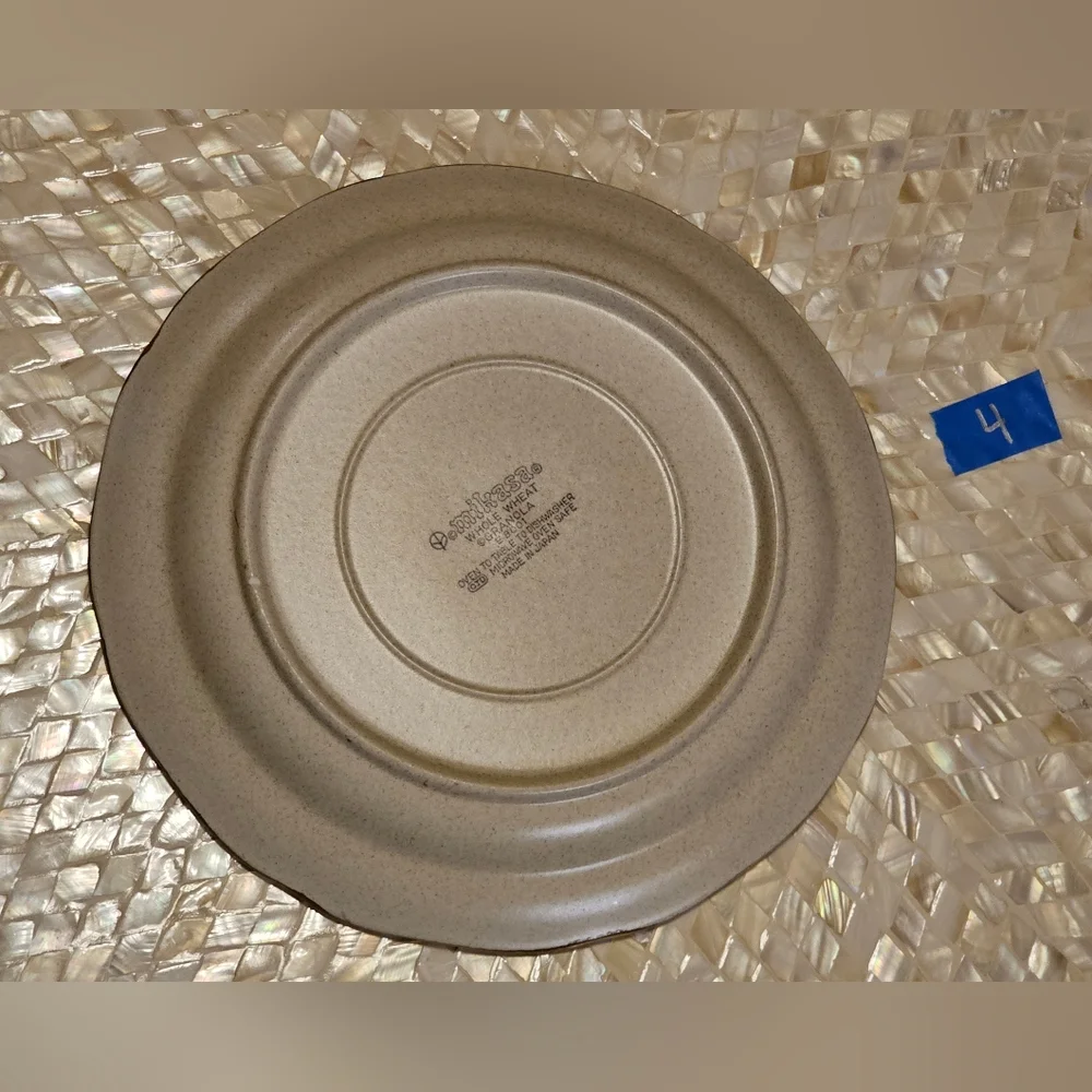 #2 [MIKASA] (2) Dinner Plates: Mikasa Whole Wheat E8001 [2 of 3 pairs]